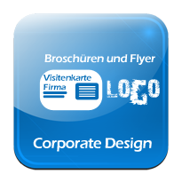 Corporate-Design, Logo und Markenerstellung, Visitenkarten, Broschüren und Flyer