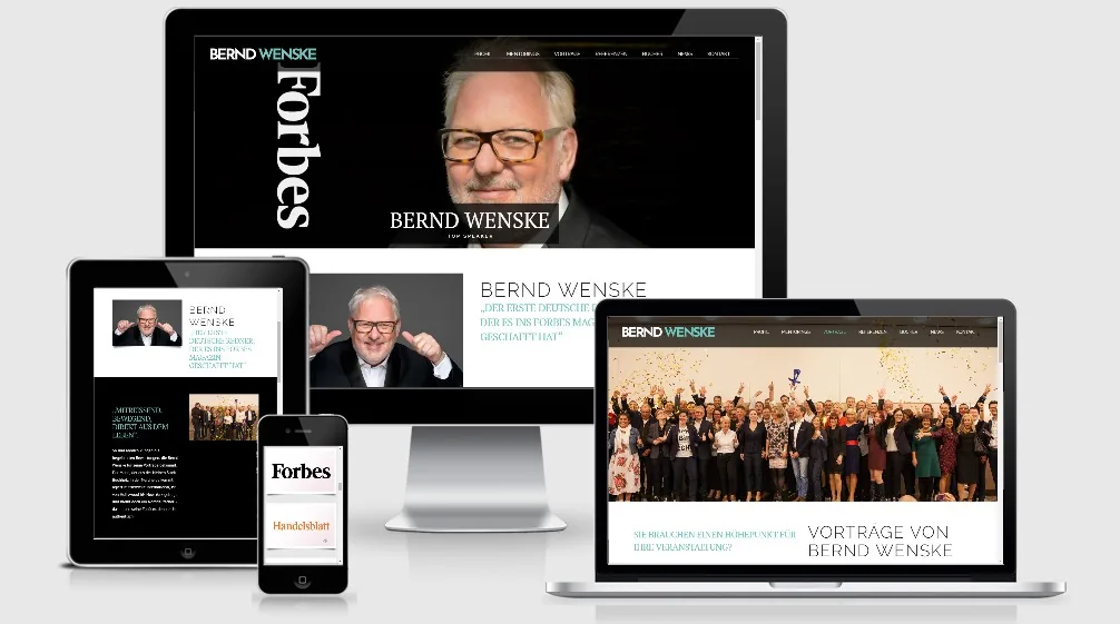 Moderne WordPress Website von Speaker Bernd Wenske, Experte für Fachkräftegewinnung