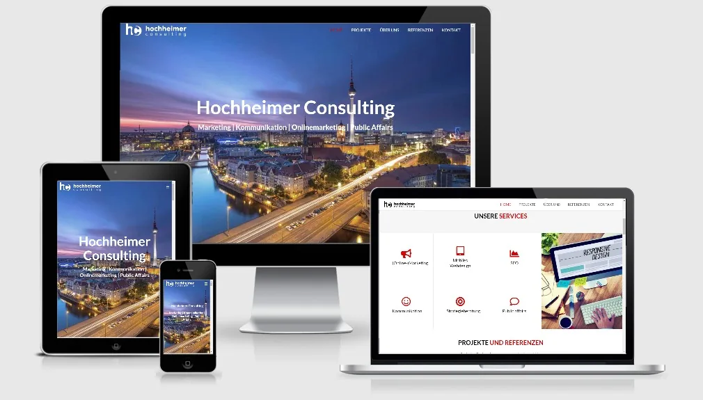Hochheimer Consulting 2019 Relaunch der WordPress Website der Hochheimer Consulting GmbH aus dem Jahr 2019