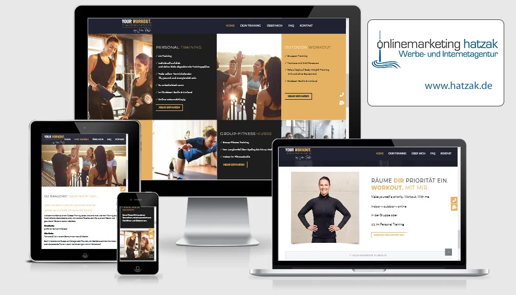 yourworkout.berlin Unterseite Unterseite der Personal-Training-Website yourworkout.berlin von Nadin Förster