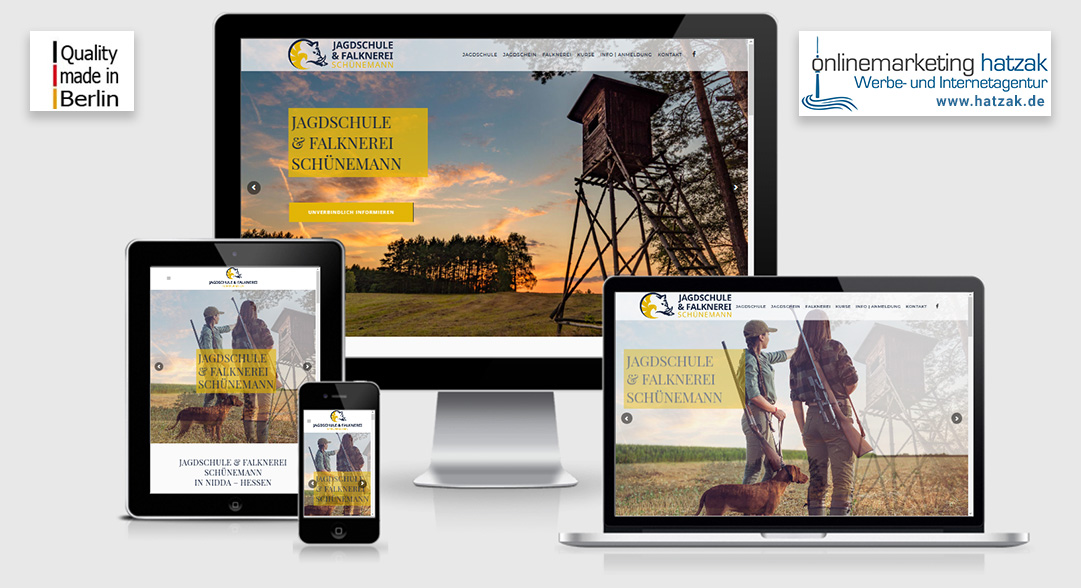 Webdesign WordPress Agentur Berlin - Jagdschule Hessen