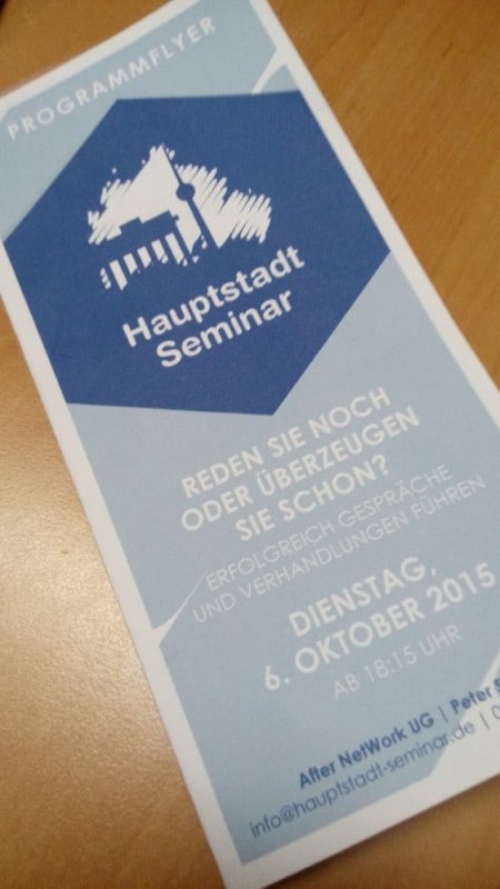 Hauptstadt Seminar - Berlin Mitte, Potsdamer Platz - Onlinemarketing hatzak