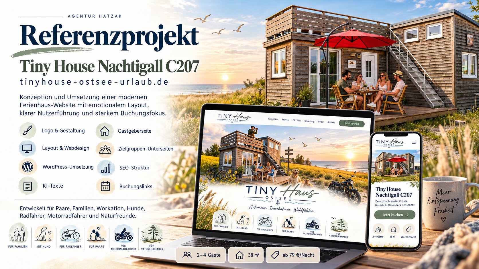 referenz tinyhouse ostsee webseite seo